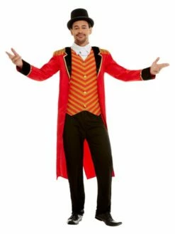 Smiffys Deluxe Ringmaster Costume, Red