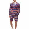 Smiffys Sunset Flamingo Suit, Blue -Smiffys Store 51037