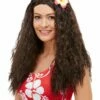 Smiffys Hawaiian Wig, Brown -Smiffys Store 52031 1