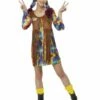 Smiffys Smiley Hippy Dress, Multi-Coloured -Smiffys Store 52332 6