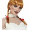 Smiffys Porcelain Doll Wig, Auburn -Smiffys Store 68014 3