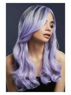 Smiffys Fever Khloe Wig, True Blend, Lilac