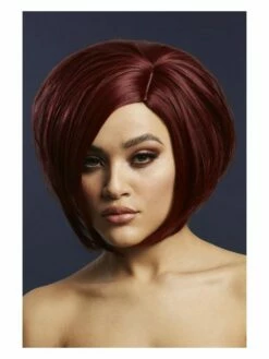 Smiffys Fever Savanna Wig, True Blend, Deep Red