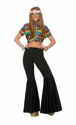 Bell Bottom Trousers (Black)