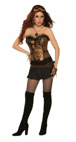 Steampunk Corset Black