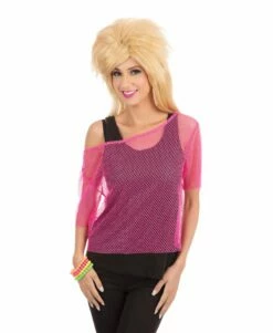 Neon Mesh Top (Female) – Pink