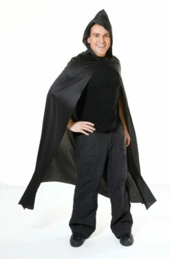 Cape Long Hooded – Black