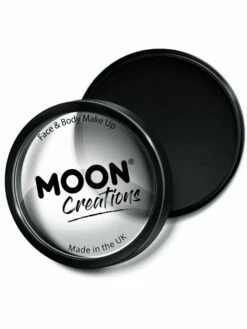 Smiffys Moon Creations Pro Face Paint Cake Pot, Black