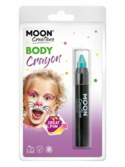 Smiffys Moon Creations Body Crayons, Turquoise