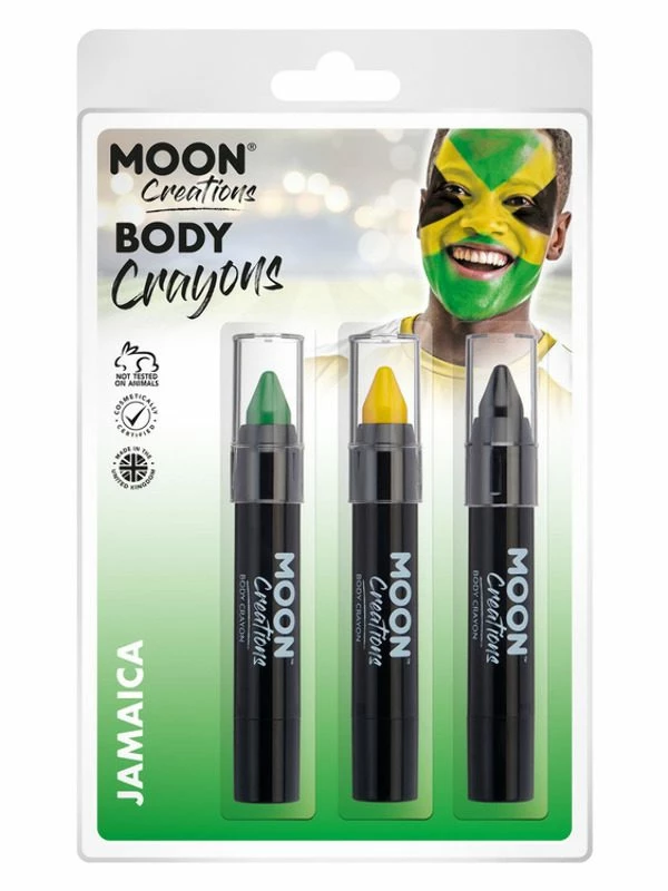 Smiffys Moon Creations Body Crayons, 3 Smiffys Moon Creations Body Crayons,