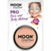 Smiffys Moon Creations Pro Face Paint Cake Pot, Peach