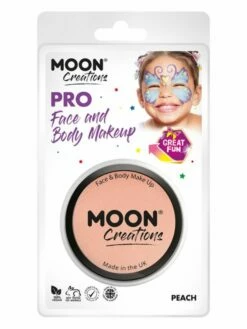 Smiffys Moon Creations Pro Face Paint Cake Pot, Peach