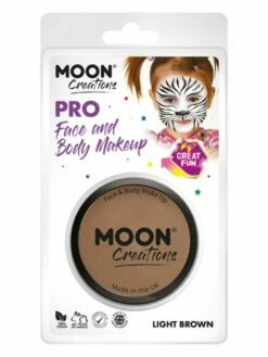 Smiffys Moon Creations Pro Face Paint Cake Pot,Light Brown