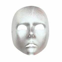 Plain Silver Face Mask