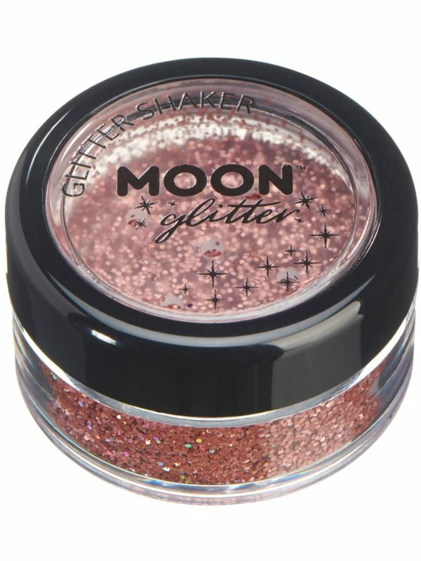 Smiffys Moon Glitter Holographic Glitter Shakers,Rose Gold 3 Smiffys Moon Glitter Holographic Glitter Shakers,Rose Gold