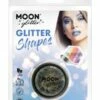 Smiffys Moon Glitter Holographic Glitter Shapes, Black -Smiffys Store G05202 1