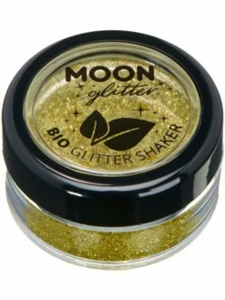 Smiffys Moon Glitter Bio Glitter Shakers, Gold