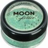 Smiffys Moon Glitter Iridescent Glitter Shakers, Green