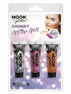 Smiffys Moon Glitter Classic Chunky Glitter Gel,