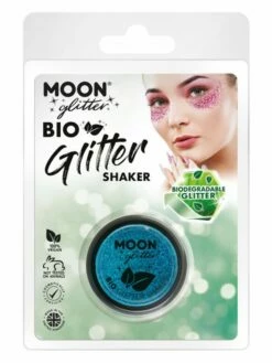 Smiffys Moon Glitter Bio Glitter Shakers, Blue